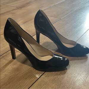 Nine West Shiny Black Heels